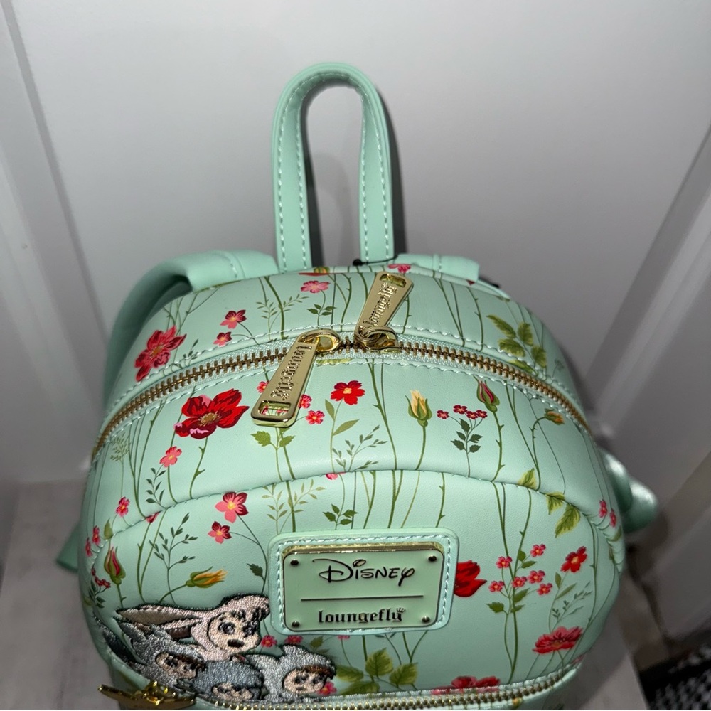 Loungefly Disney Peter Pan Tinkerbell & Lost Boys Floral Mini Backpack - Picture 5 of 6